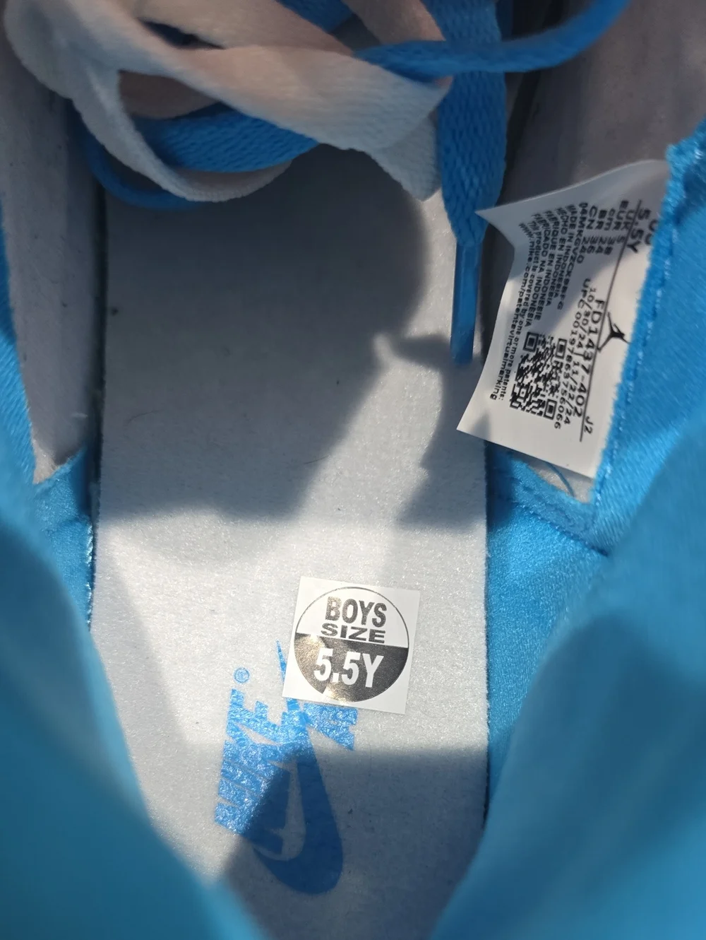 JORDAN UNC Reimagined Retro 1 High OG - Youth, NWOB Size 5.5, Never Used